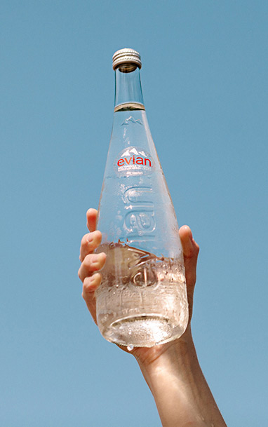 Evian Pure Natural Mineral Water Bottle, 1L X 12units – Urban Platter