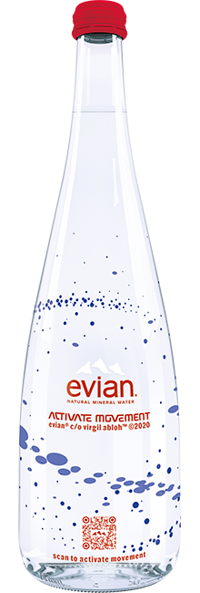 Virgil Abloh & Evian Release 75cl Water Bottle